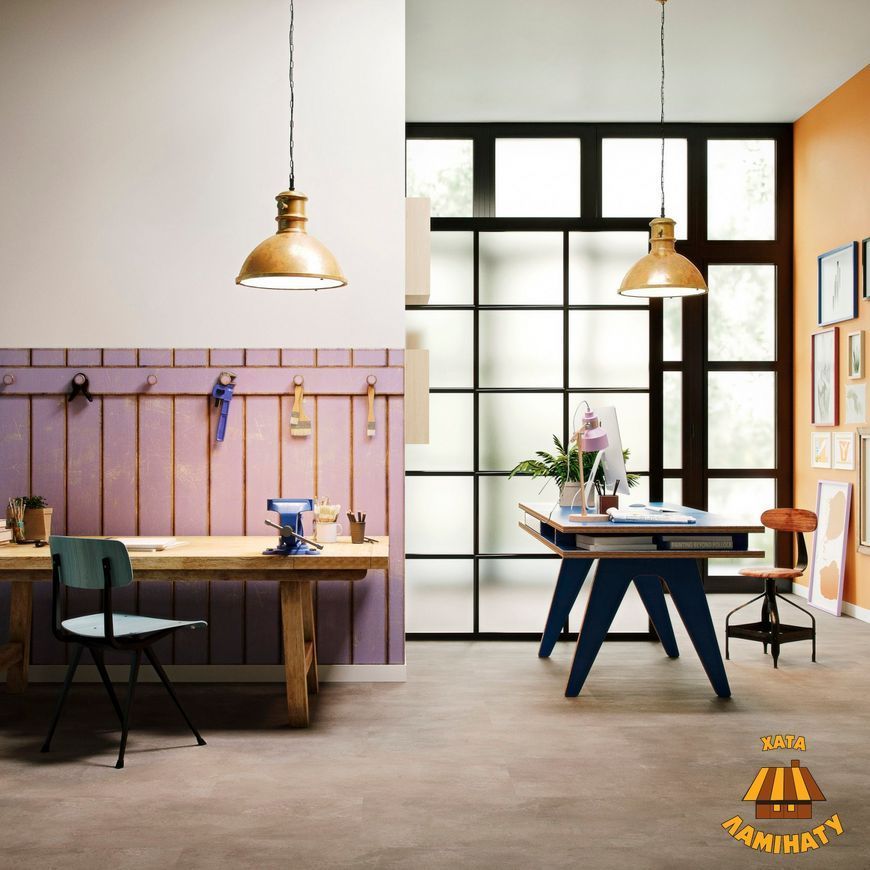Біопідлога Purline Wineo 1000 Multilayer Basic Stone L HDF Urban Concrete Smoke | Еко покриття Wineo Purline
