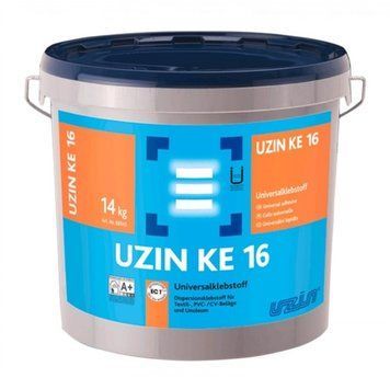Дисперсійний клей Uzin KE 16 14 кг | Будівельна хімія Uzin
